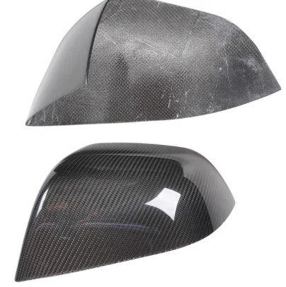 Model 3 Abdeckung Außenspiegel Echt-Carbon Matt - Image 2