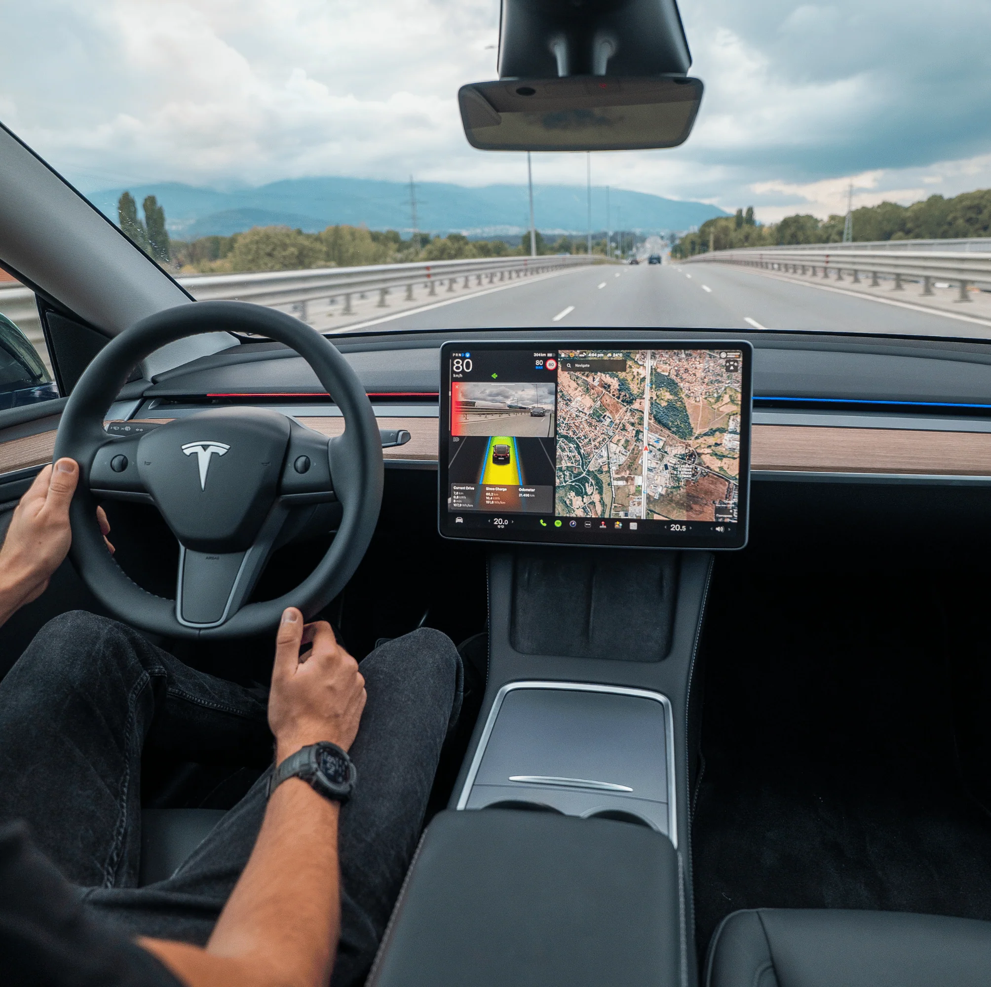 S3XY Strip Ambientebeleuchtung für Tesla Model 3 & Y Smart RGB Strip Enhance Auto - Image 3