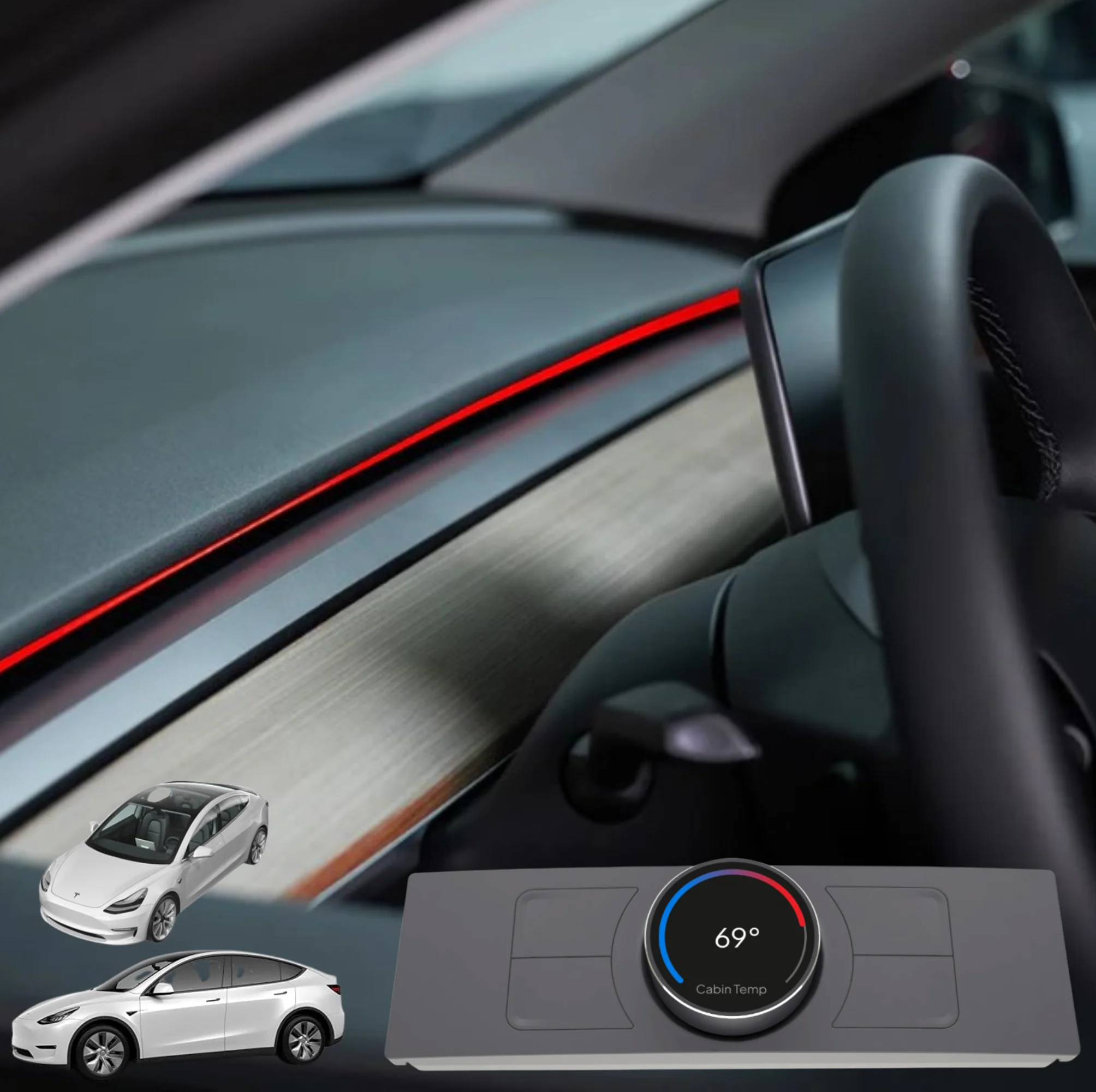 S3XY KNOB + S3XY STRIP AMBIENTEBELEUCHTUNG SET – Die perfekte Kombination für dein Tesla-Upgrade - Image 9