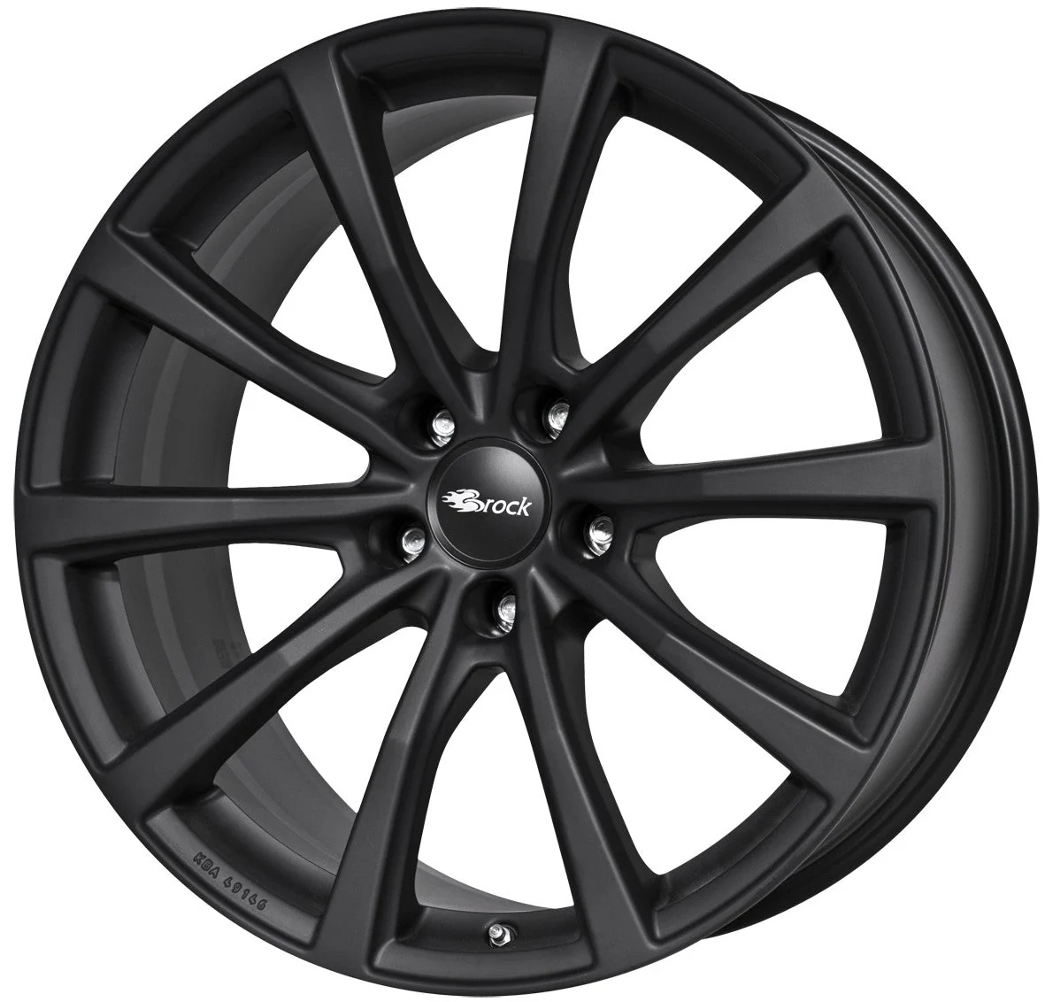 Tesla Model 3 Highland 19 Zoll Winterkomplettrad Brock B32 Schwarz Klar Matt (4 Stück) SR, LR