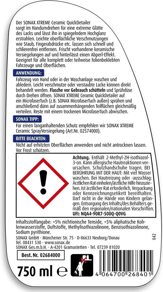 SONAX XTREME Ceramic Spray Versiegelung - Image 5